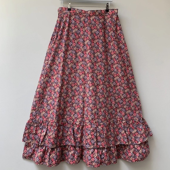 Vintage M&S St Michael Maxi Skirt fits UK 12 Ditzy floral - Picture 10 of 12